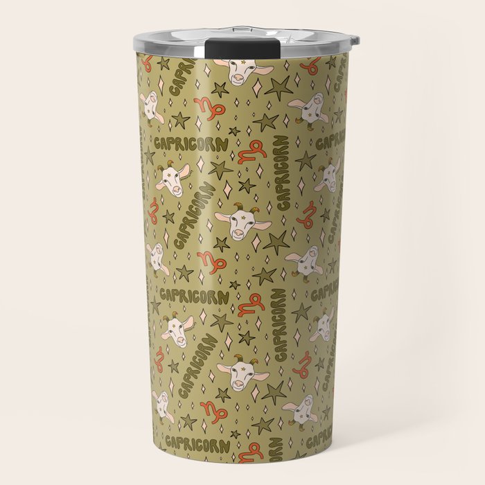 Capricorn Print Travel Mug Gallery Image 1