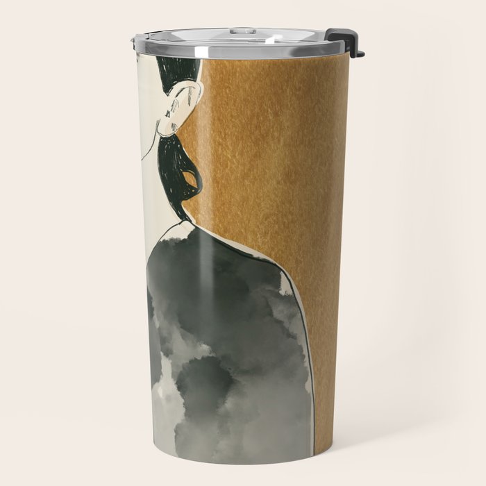 Girl Portrait 6 Travel Mug Gallery Image 2