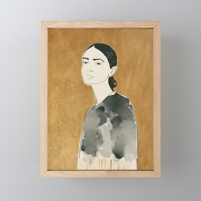 Girl Portrait 6 Mini Art Print Gallery Image 1