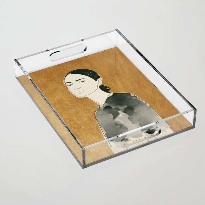 Girl Portrait 6 Acrylic Tray Gallery Image 1