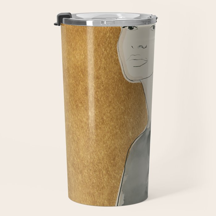 Girl Portrait 6 Travel Mug Gallery Image 3