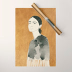 Girl Portrait 6 Wrapping Paper Gallery Image 1