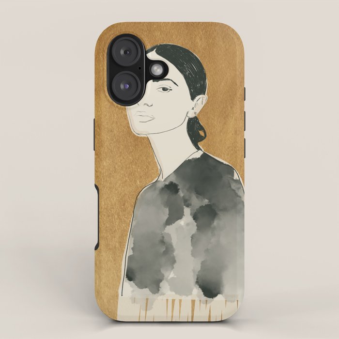 Girl Portrait 6 iPhone Case Gallery Image 1