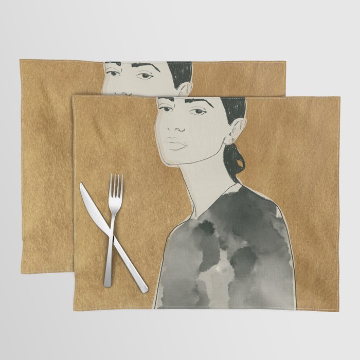 Girl Portrait 6 Placemat Gallery Image 1