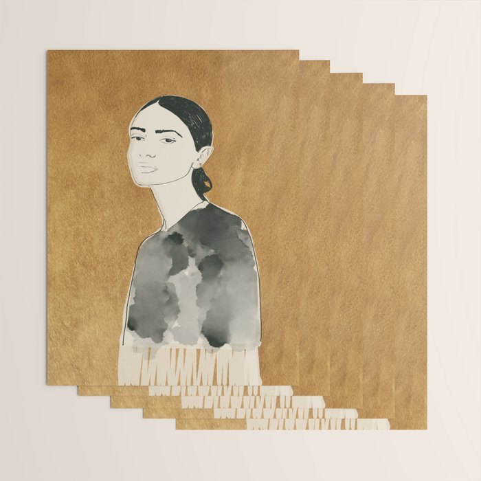 Girl Portrait 6 Wrapping Paper Gallery Image 3