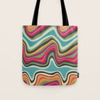 retro wave MANA Tote Bag Gallery Image 1