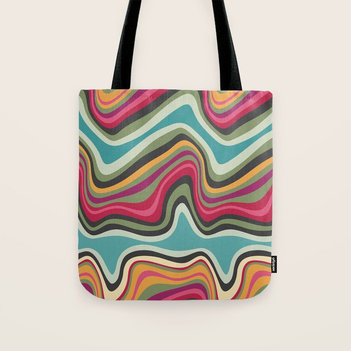 retro wave MANA Tote Bag Gallery Image 1