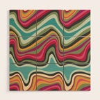 retro wave MANA Wood Wall Art Gallery Image 1