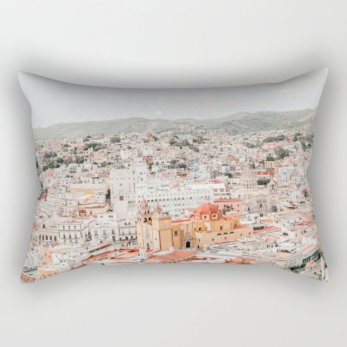 Mexico City View Rectangular Pillow Gallery Image 2