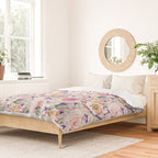 The lush garden in bloom P Duvet Cover Gallery Image 2