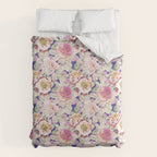 The lush garden in bloom P Duvet Cover Gallery Image 6