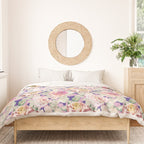 The lush garden in bloom P Duvet Cover Gallery Image 3