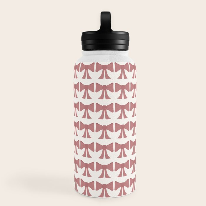 Vintage Bows III Pink Water Bottle Gallery Image 3