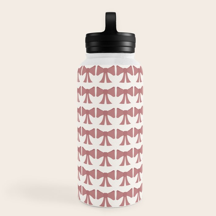 Vintage Bows III Pink Water Bottle Gallery Image 2