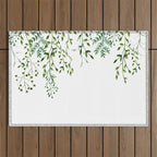 Watercolor Vines Outdoor Rug Gallery Image 1