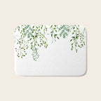 Watercolor Vines Bath Mat Gallery Image 1