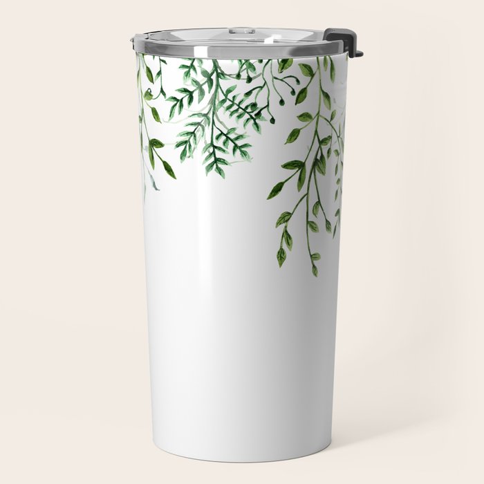 Watercolor Vines Travel Mug Gallery Image 2