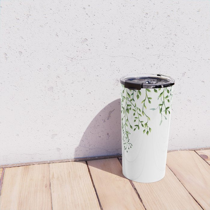 Watercolor Vines Travel Mug Gallery Image 4