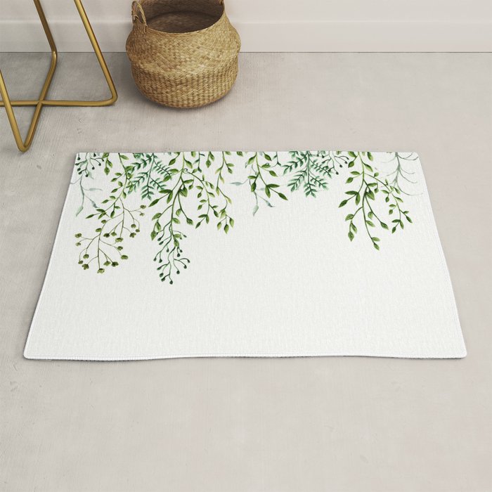 Watercolor Vines Rug Gallery Image 1
