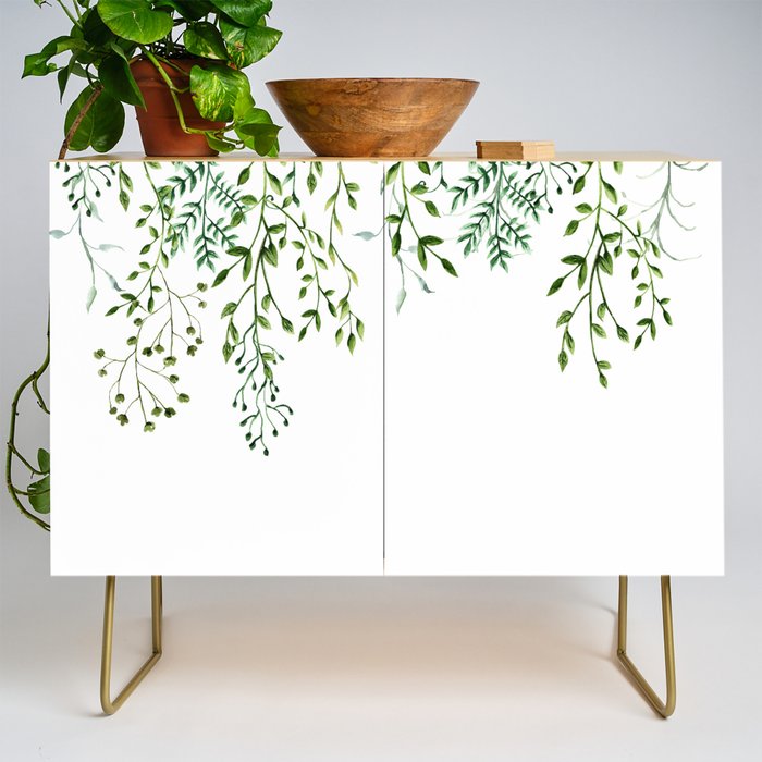 Watercolor Vines Credenza Gallery Image 1
