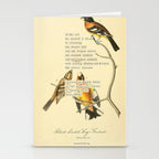 Bird Divinations: Black-headed Song-grosbeak (about: almanacofbirds.org)  Stationery Card Gallery Image 2