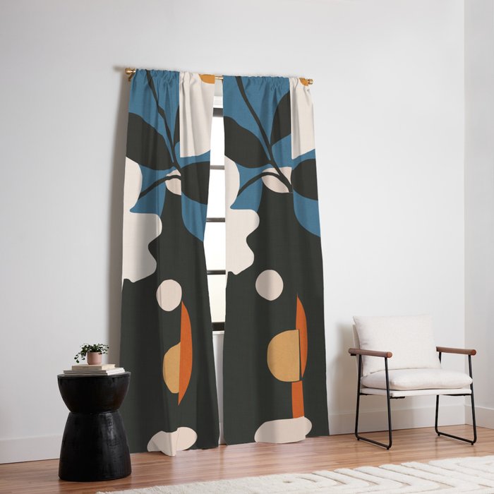 Geometric Blossom 4 Window Curtain Gallery Image 5
