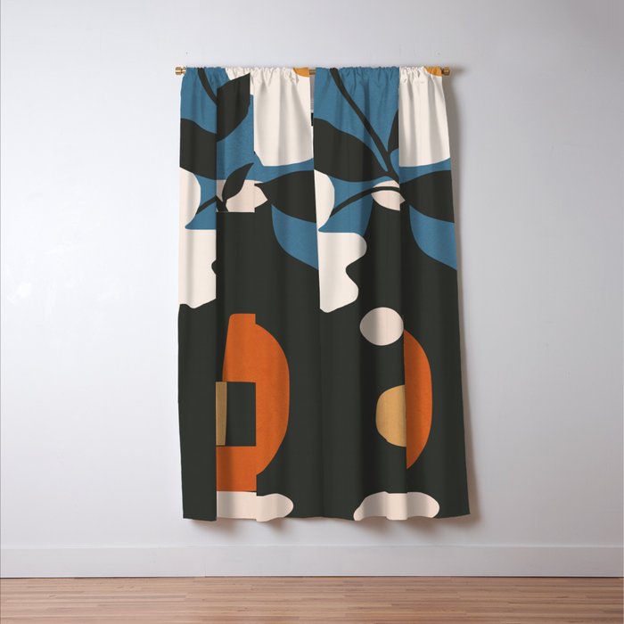 Geometric Blossom 4 Window Curtain Gallery Image 3