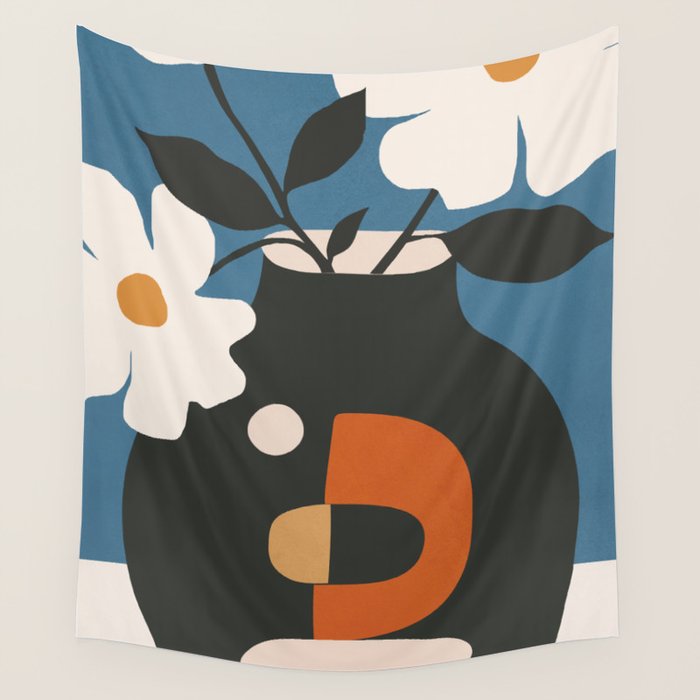 Geometric Blossom 4 Wall Tapestry Gallery Image 4
