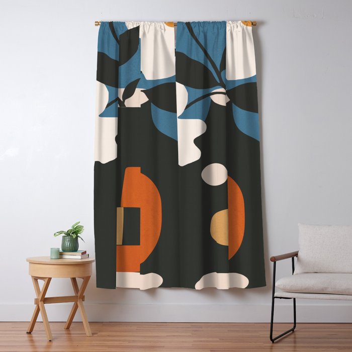 Geometric Blossom 4 Window Curtain Gallery Image 5