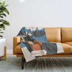 Geometric Blossom 4 Throw Blanket Gallery Image 1