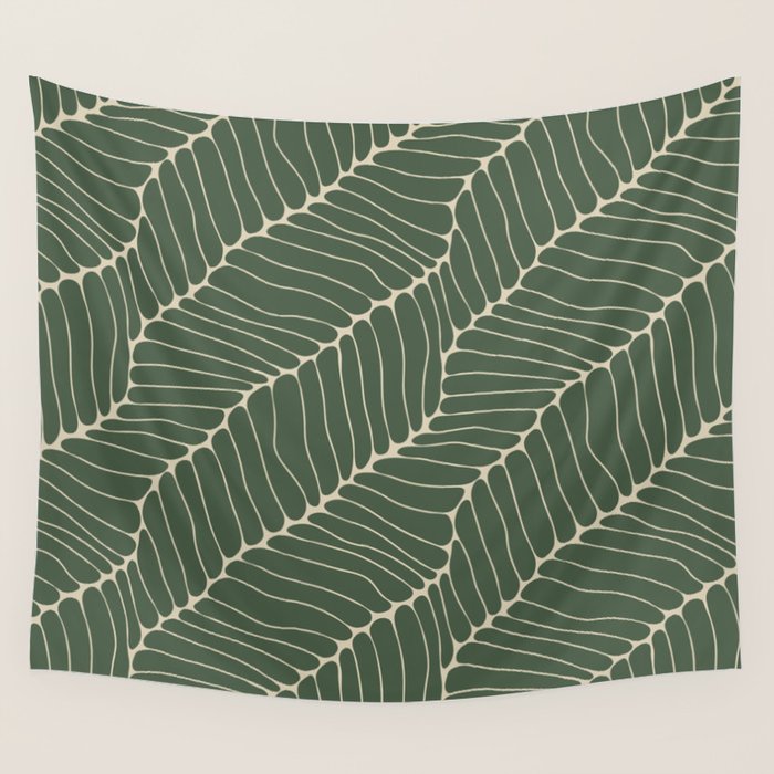 Organic Nature Green Wall Tapestry Gallery Image 1