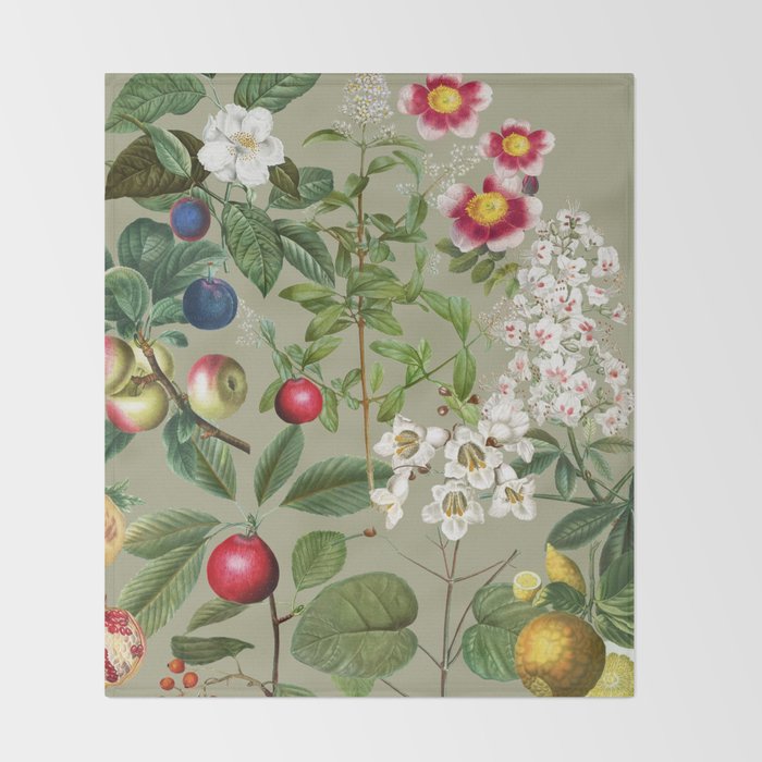 Sage Garden  Throw Blanket Gallery Image 2