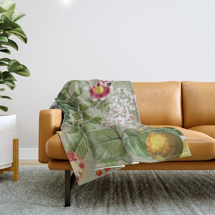 Sage Garden  Throw Blanket Gallery Image 1