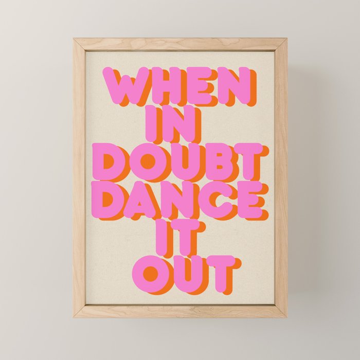 Dance it out Mini Art Print Gallery Image 1