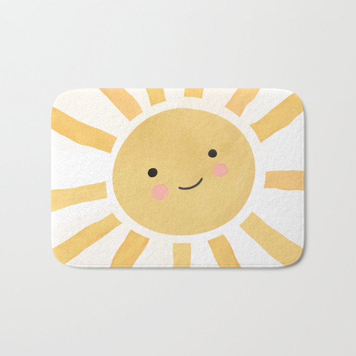 Happy Sun Bath Mat Gallery Image 1