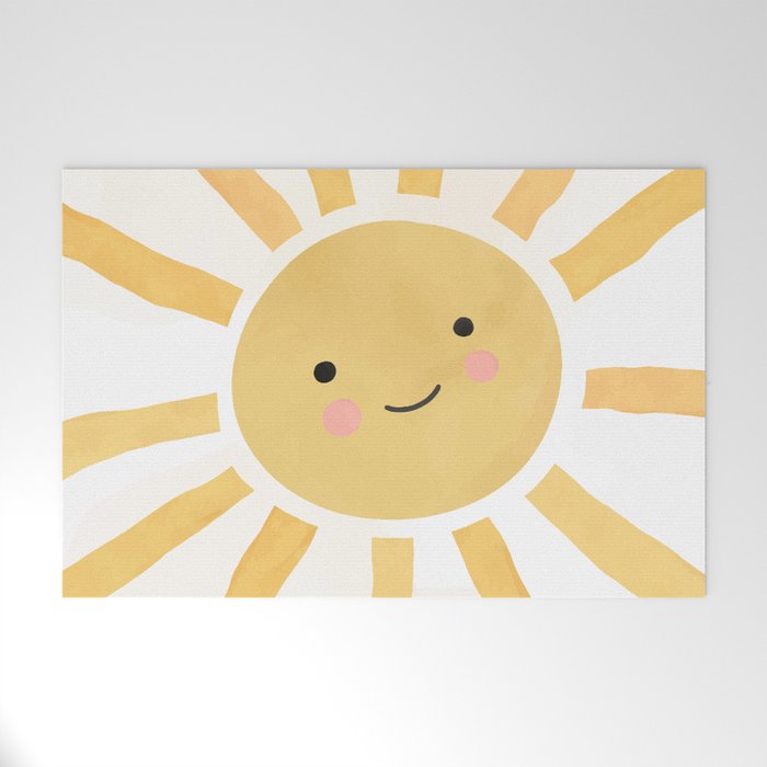 Happy Sun Welcome Mat Gallery Image 1