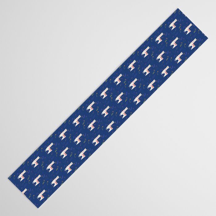 Llama on Blue Table Runner Gallery Image 3