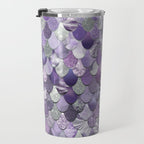Mermaid Purple and Silver Travel Mug Gallery Image 3