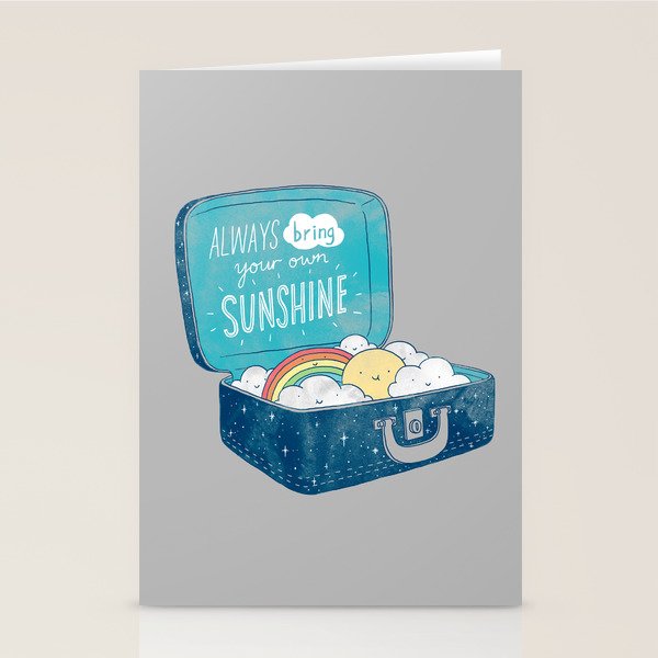 Always bring your own sunshine Stationery Card Gallery Image 1