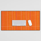 Textured Picnic Pattern in Poppy Red Desk Mat Gallery Image 1