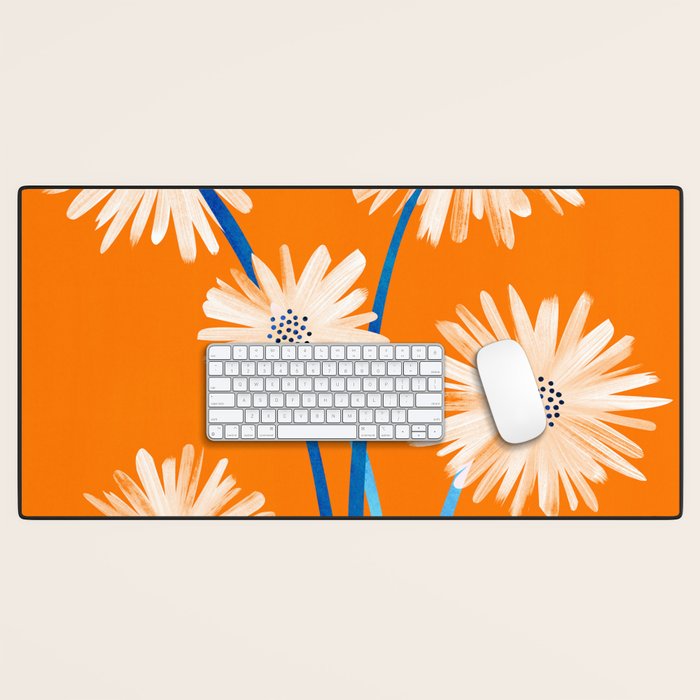 Moroccan Daisies Still Life Desk Mat Gallery Image 1