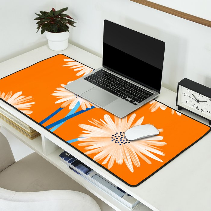 Moroccan Daisies Still Life Desk Mat Gallery Image 2