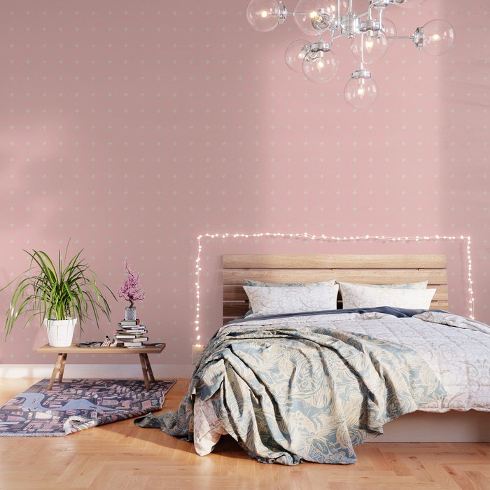 Tiny Petal Polka Dots Pattern Wallpaper Gallery Image 1
