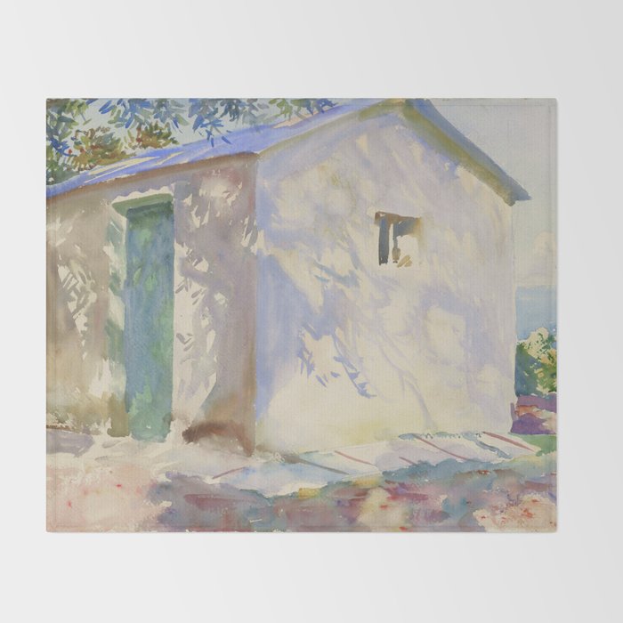 John Singer Sargent "Corfu: Lights and Shadows" Throw Blanket Gallery Image 2