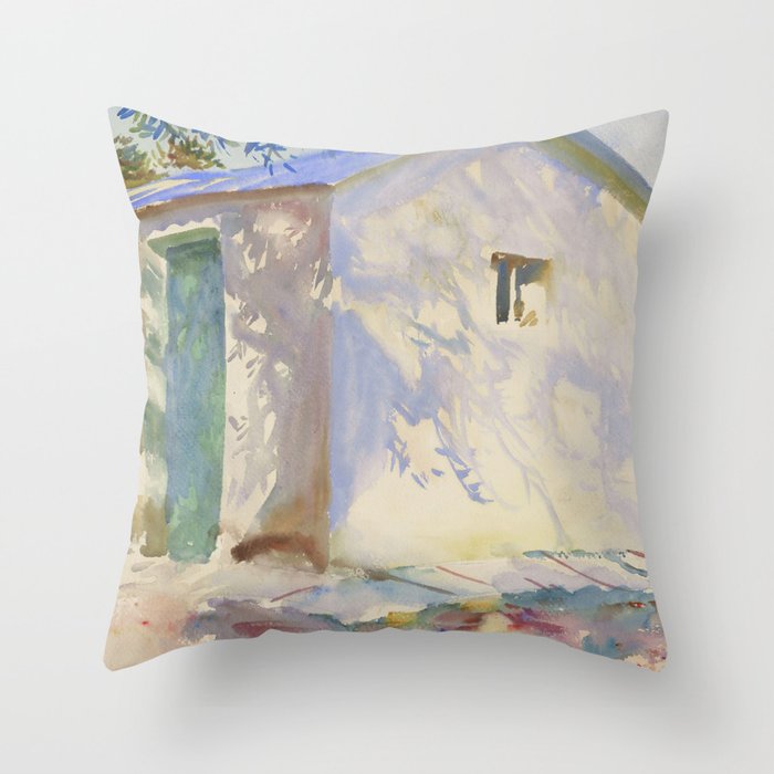 John Singer Sargent "Corfu: Lights and Shadows" Throw Pillow Gallery Image 6