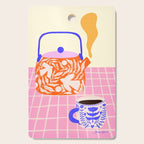 Colorful Tea Por Cutting Board Gallery Image 1
