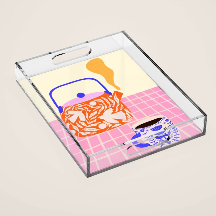 Colorful Tea Por Acrylic Tray Gallery Image 1