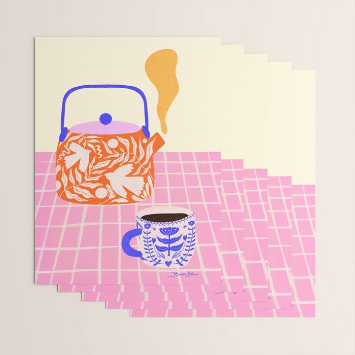 Colorful Tea Por Wrapping Paper Gallery Image 3