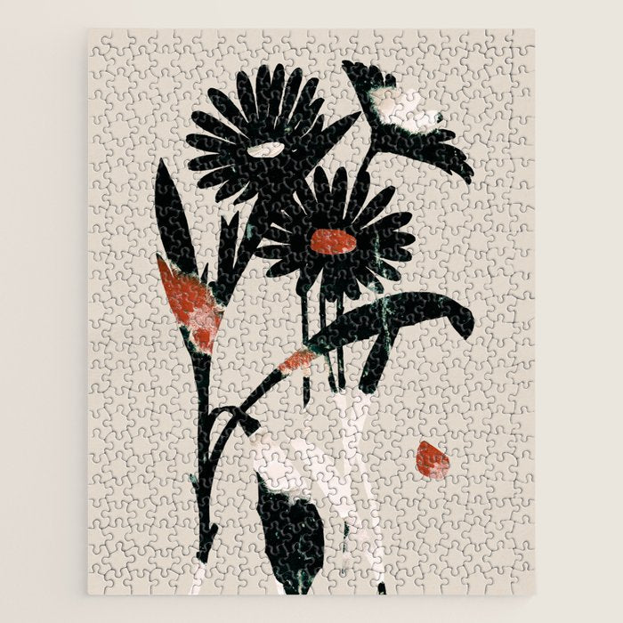 minimal collage/ Flowers 2 Jigsaw Puzzle Gallery Image 1
