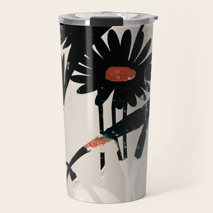 minimal collage/ Flowers 2 Travel Mug Gallery Image 1
